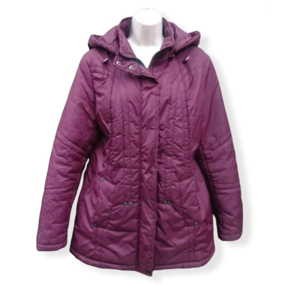 Maroon Coat L Croft & Barrow Jacket - Picture 2 of 6